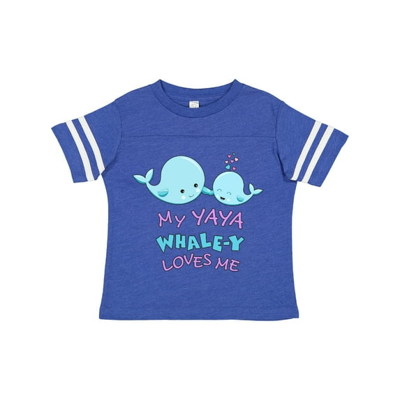 Inktastic My Yaya Whale-y Loves Me Boys or Girls Toddler T-Shirt