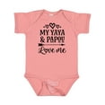 thumbnail image 1 of Inktastic My Yaya and Papou Love Me Girls Baby Bodysuit, 1 of 5