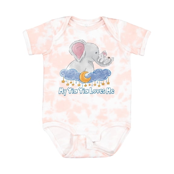Inktastic My Yia Yia Loves Me Boys or Girls Baby Bodysuit