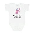 thumbnail image 1 of Inktastic My Yia Yia Loves Me Grandchild Boys or Girls Baby Bodysuit, 1 of 5