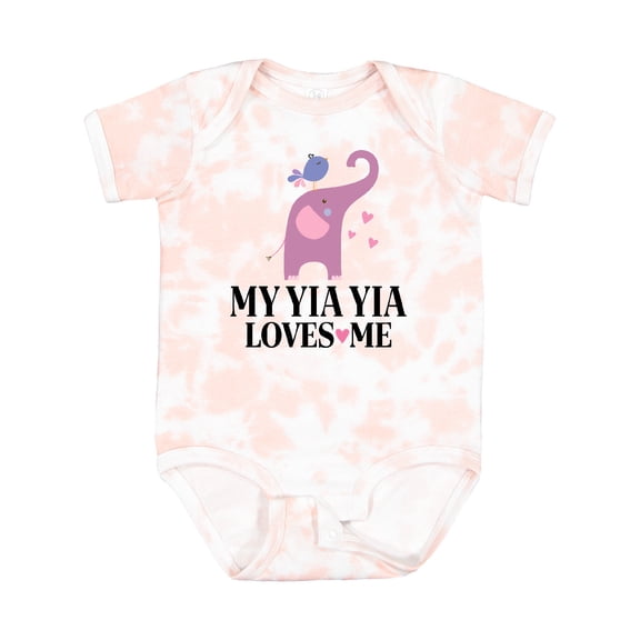 Inktastic My Yia Yia Loves Me Grandchild Boys or Girls Baby Bodysuit