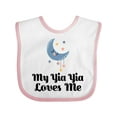 thumbnail image 1 of Inktastic My Yia Yia Loves Me Yiayia for Grandchild Boys or Girls Baby Bib, 1 of 4