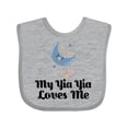 thumbnail image 1 of Inktastic My Yia Yia Loves Me Yiayia for Grandchild Boys or Girls Baby Bib, 1 of 4