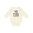 thumbnail image 1 of Inktastic My Yia Yia and Papou Love Me Boys or Girls Long Sleeve Baby Bodysuit, 1 of 5