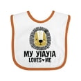 thumbnail image 1 of Inktastic My YiaYia Loves Me Grandkids Boys Baby Bib, 1 of 4