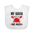 thumbnail image 1 of Inktastic My Yiayia Loves Me Grandson Boys or Girls Baby Bib, 1 of 4