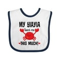 thumbnail image 1 of Inktastic My Yiayia Loves Me Grandson Boys or Girls Baby Bib, 1 of 4