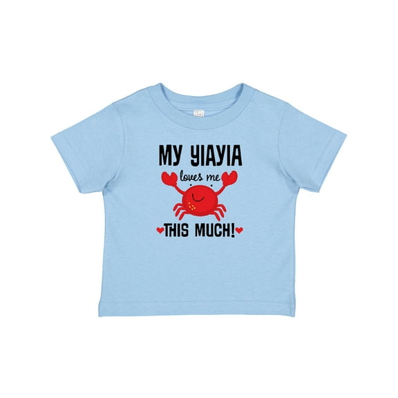 Inktastic My Yiayia Loves Me Grandson Boys or Girls Baby T-Shirt