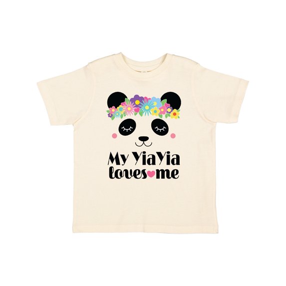 Inktastic My Yiayia Loves Me Yia Yia Bear Girls Toddler T-Shirt