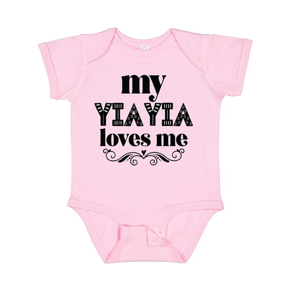Inktastic My Yiayia Loves Me Yia Yia for Grandchild Girls Baby Bodysuit