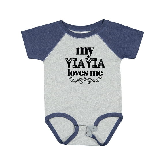 Inktastic My Yiayia Loves Me Yia Yia for Grandchild Girls Baby Bodysuit