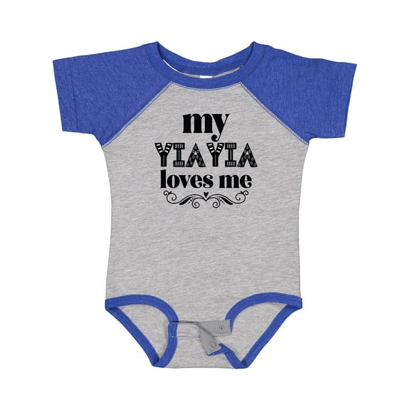 Inktastic My Yiayia Loves Me Yia Yia for Grandchild Girls Baby Bodysuit