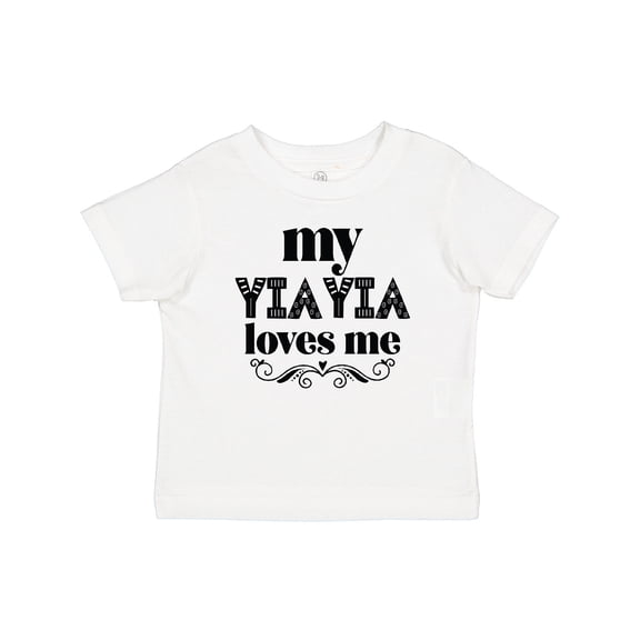 Inktastic My Yiayia Loves Me Yia Yia for Grandchild Girls Baby T-Shirt