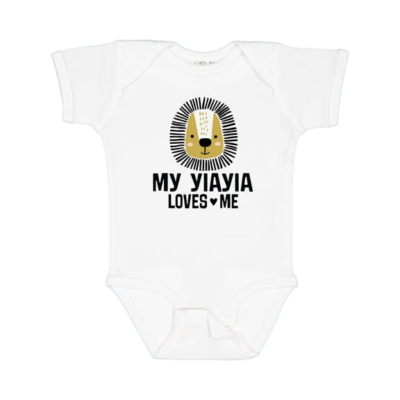 Inktastic My Yiayia Loves Me Grandkids Boys Baby Bodysuit