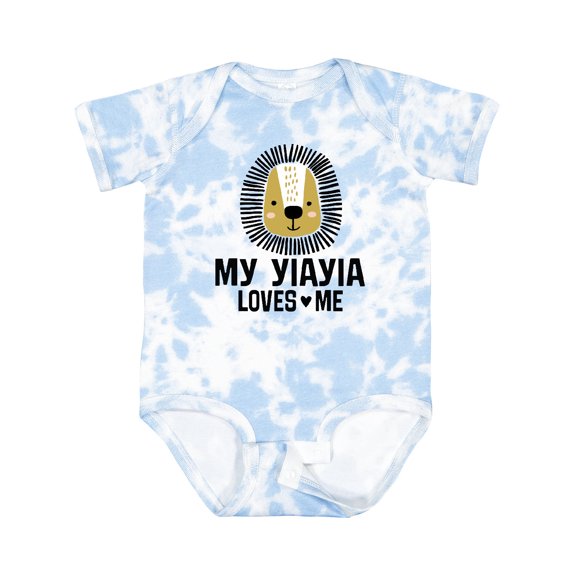 Inktastic My Yiayia Loves Me Grandkids Boys Baby Bodysuit