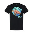 thumbnail image 1 of Inktastic Myrtle Beach Sea Turtle and Bubbles T-Shirt, 1 of 5