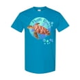 thumbnail image 1 of Inktastic Myrtle Beach Sea Turtle and Bubbles T-Shirt, 1 of 5