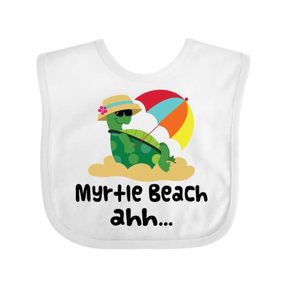 Inktastic Myrtle Beach South Carolina Boys or Girls Baby Bib