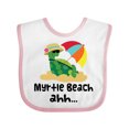 thumbnail image 1 of Inktastic Myrtle Beach South Carolina Boys or Girls Baby Bib, 1 of 4