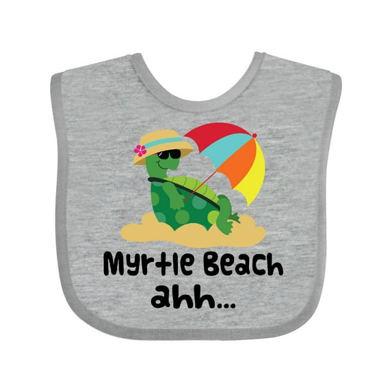 Inktastic Myrtle Beach South Carolina Boys or Girls Baby Bib