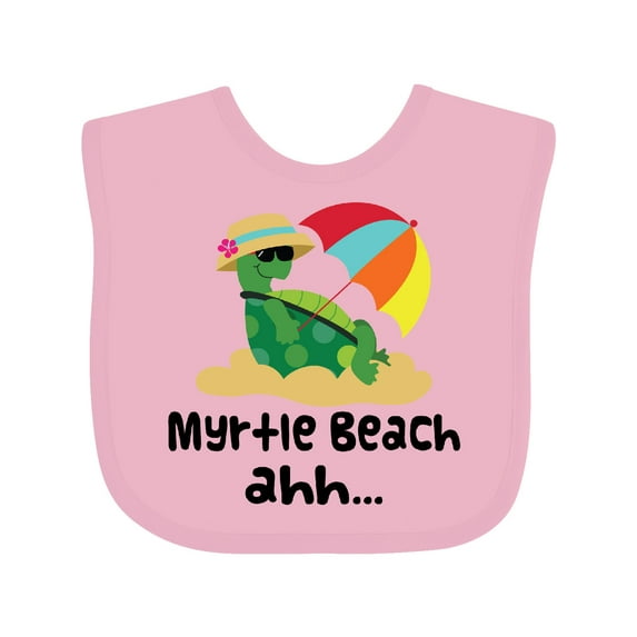 Inktastic Myrtle Beach South Carolina Boys or Girls Baby Bib