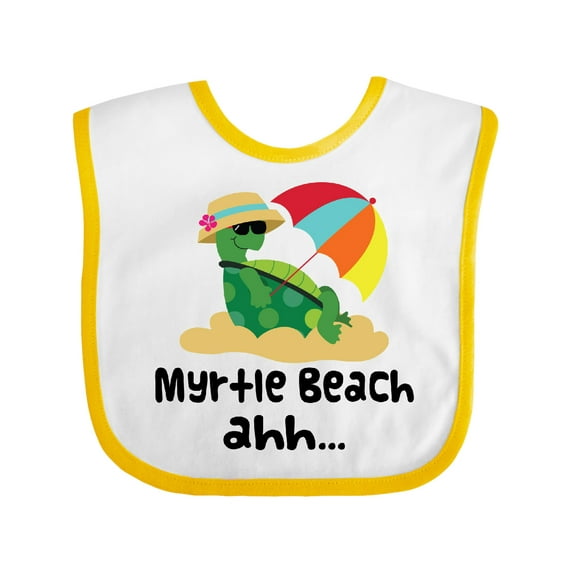 Inktastic Myrtle Beach South Carolina Boys or Girls Baby Bib