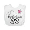 thumbnail image 1 of Inktastic Myrtle Beach South Carolina Girls Baby Bib, 1 of 4