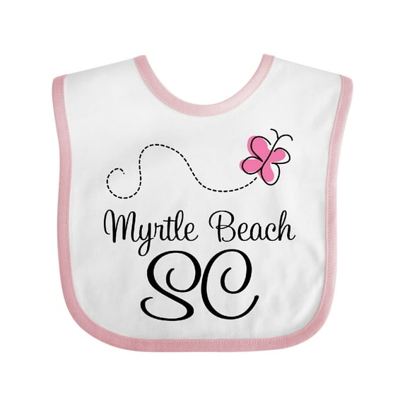 Inktastic Myrtle Beach South Carolina Girls Baby Bib