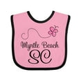 thumbnail image 1 of Inktastic Myrtle Beach South Carolina Girls Baby Bib, 1 of 4