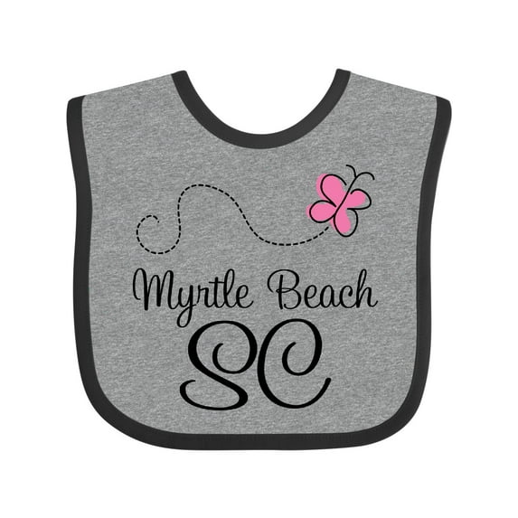 Inktastic Myrtle Beach South Carolina Girls Baby Bib