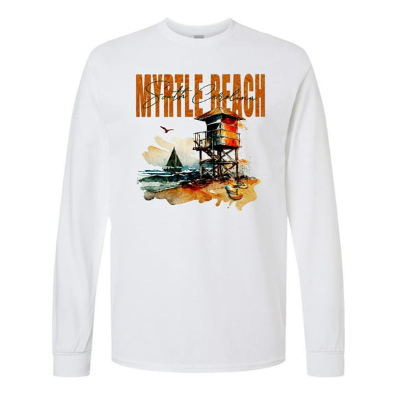 Inktastic Myrtle Beach South Carolina Vacation Long Sleeve T-Shirt