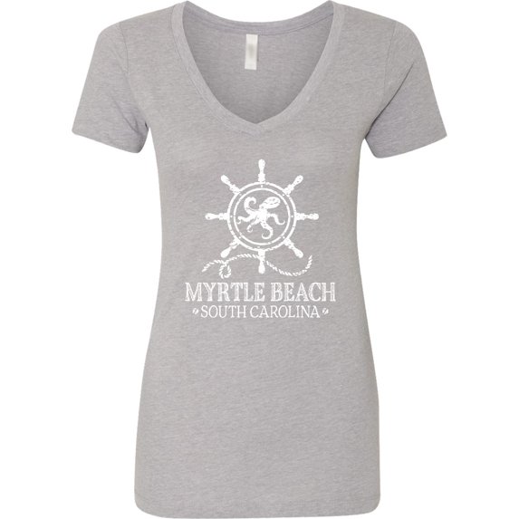 Inktastic Myrtle Beach South Carolina Women's V-Neck T-Shirt
