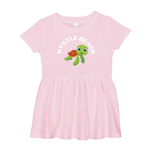 Inktastic Myrtle Beach Turtle Girls Baby Dress