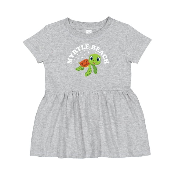 Inktastic Myrtle Beach Turtle Girls Baby Dress