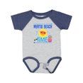 thumbnail image 1 of Inktastic Myrtle Beach Vacation Time Girls Baby Bodysuit, 1 of 5