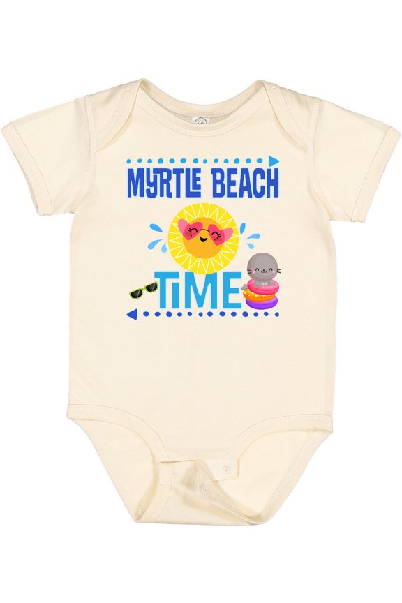 Myrtle Beach Vacation Time Girls Baby Bodysuit