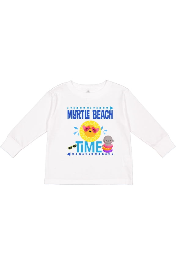 Myrtle Beach Vacation Time Girls Long Sleeve Toddler T-Shirt