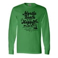 thumbnail image 1 of Inktastic Myrtle Beach is My Happy Place with Palm Trees Long Sleeve T-Shirt, 1 of 5