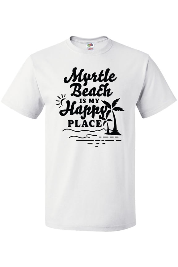 Myrtle Beach is My Happy Place with Palm Trees T-Shirt