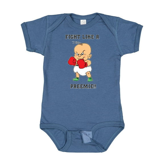 Inktastic Nicu Fight Like a Preemie Baby Boxer Boys or Girls Baby Bodysuit