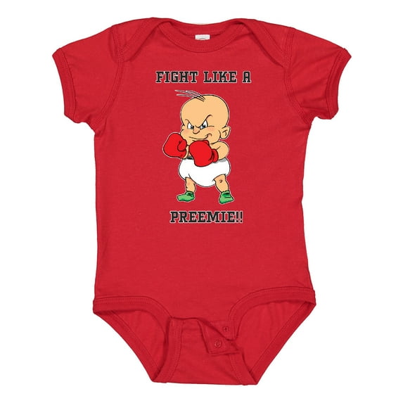 Inktastic Nicu Fight Like a Preemie Baby Boxer Boys or Girls Baby Bodysuit