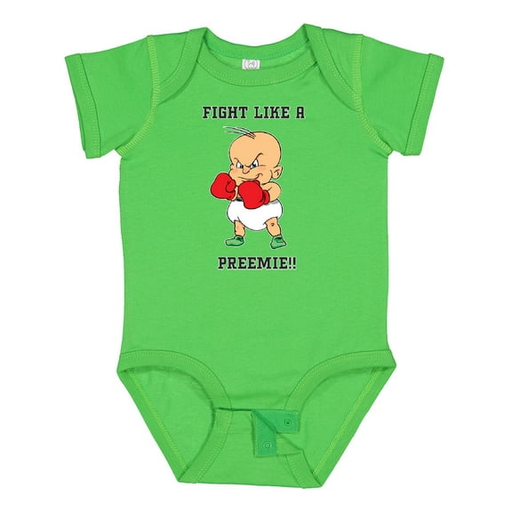 Inktastic Nicu Fight Like a Preemie Baby Boxer Boys or Girls Baby Bodysuit