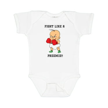 Inktastic Nicu Fight Like a Preemie Baby Boxer Boys or Girls Baby Bodysuit