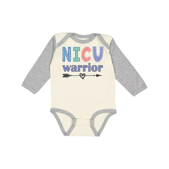 Inktastic Nicu Grad Cute Nicu Warrior Boys or Girls Long Sleeve Baby Bodysuit