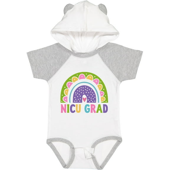 Inktastic Nicu Graduate Baby Clothes Rainbow Girls Baby Bodysuit