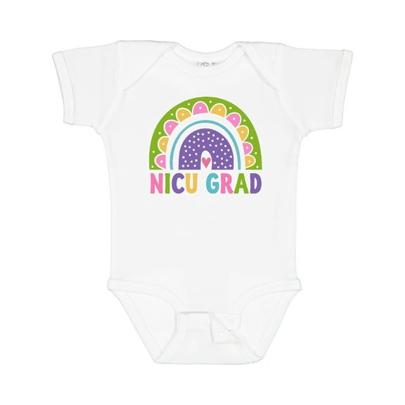 Inktastic Nicu Graduate Baby Clothes Rainbow Girls Baby Bodysuit