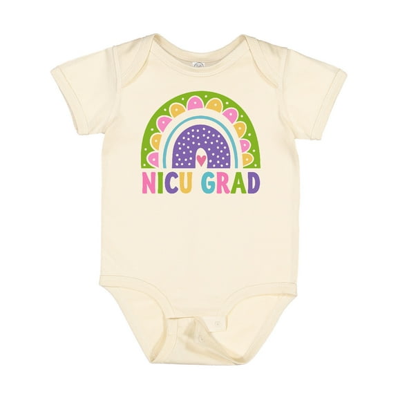 Inktastic Nicu Graduate Baby Clothes Rainbow Girls Baby Bodysuit