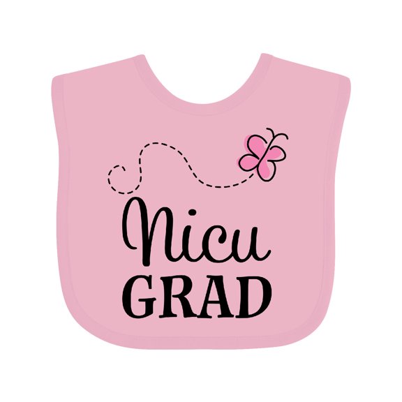 Inktastic Nicu Graduate Baby Girl Girls Baby Bib