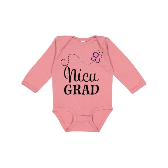 Inktastic Nicu Graduate Baby Girl Girls Long Sleeve Baby Bodysuit