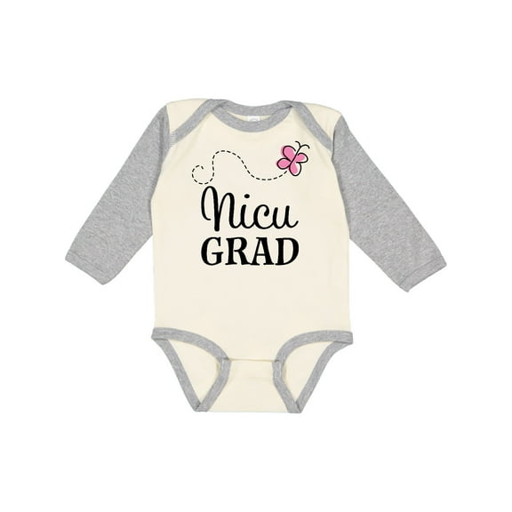 Inktastic Nicu Graduate Baby Girl Girls Long Sleeve Baby Bodysuit